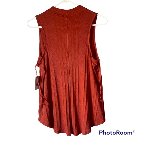 Free People Ribbed Faye Tank Cotton/Modal Blend with Keyhole Front - Picture 3 of 9